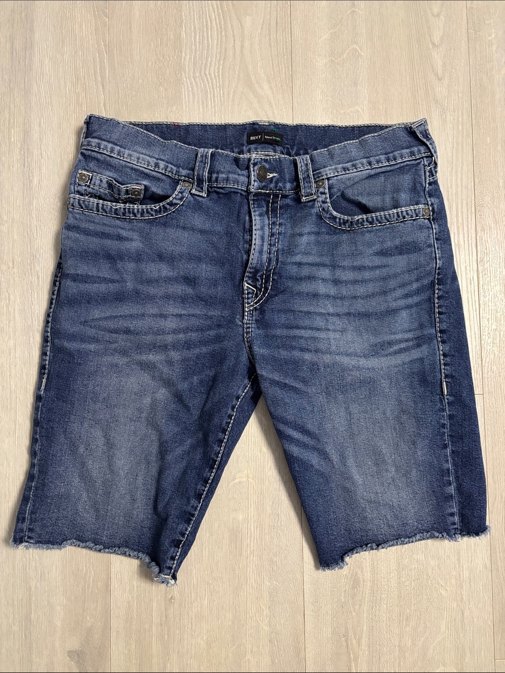 🔥BUNDLESALE Men’s 38 True Religion Ricky Relaxed Straight Denim Cutoff Shorts